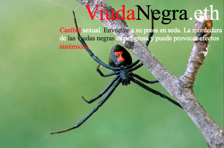 viudanegra.eth Ethereum Name Service (ENS and .eth domain) PFP